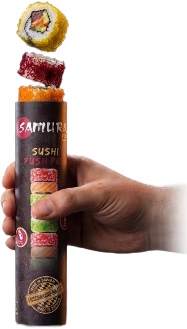 Samurai Food Rainbow Roll Push-Pop